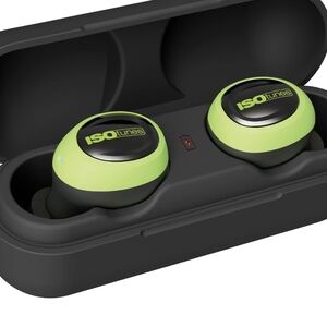 ISOtunes Black and Green Wireless Earbuds